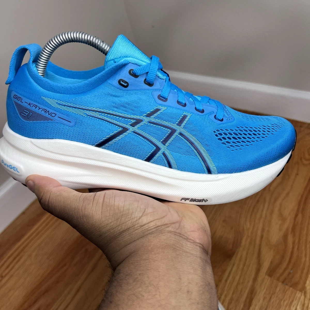 Asics Gel Kayano 25 Mens Running Shoes White Silver Lime 1011A555 Size 11 ASICS GEL-Kayano 25 Sneakers for Men for Sale - Authenticity  main image 2