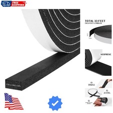 Foam Insulation Tape Self Adhesive, 1/2In x 1/4In x 33Ft Weather Stripping fo...