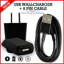 USB Wall Charger Block Fast Charging Cable For iPhone 5 7 8 X XR XS 11 12 13 14