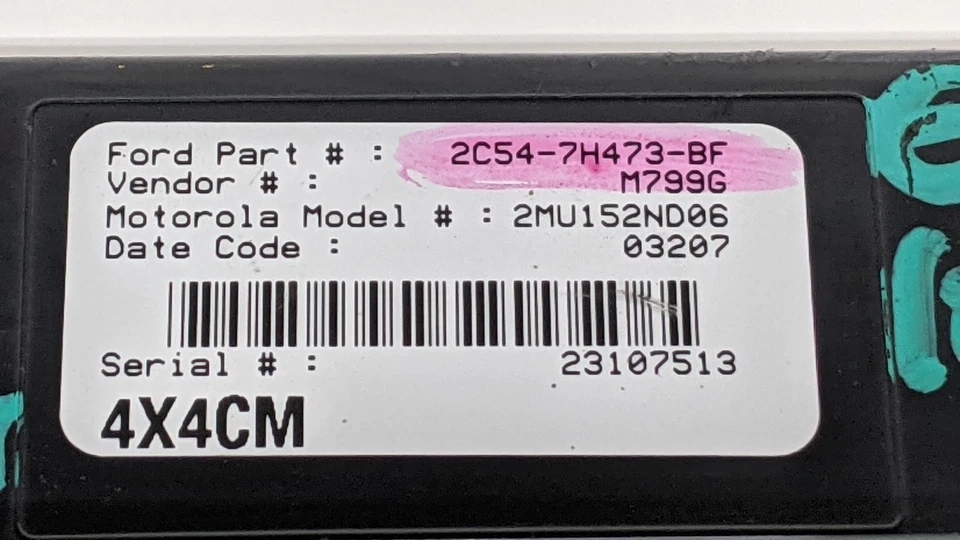 Ford Explorer 2002-03 caja de transferencia módulo de control informático TCCM 2C54-7H473-Bf Foto 2 de 2