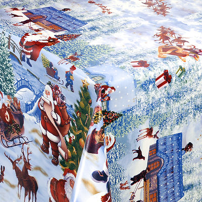 Wachstuch Tischdecke Meterware Weihnachten Winter Wonderland 01228