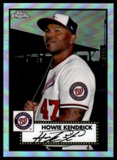 2021 Topps Chrome Platinum refractors Howie Kendrick Washington Nationals #351