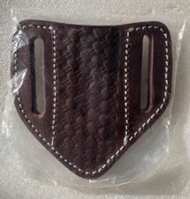 Pancake Knife Sheath for Belt Leather New Sealed 4x4.25"