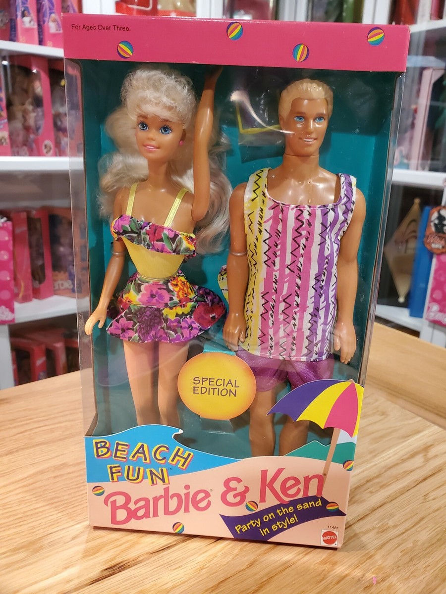NIB 1993 DUO BEACH FUN BARBIE KEN!