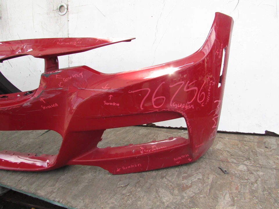 2012-2013-2014-2015-2016-2017-2018 BMW F30 F31 FRONT BUMPER COVER M SPORT OEM - Image 3 of 4