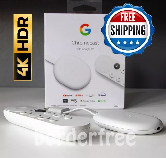 Google Chromecast with Google TV 4K HDR Streaming Media Player