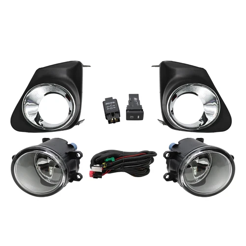 For 2011 2012 2013 Toyota Corolla Bumper Chrome Driving Fog Lights Lamps Pair - Picture 8 of 17
