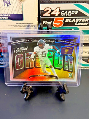 2022 Prestige Seasons Greeting Kayvon Thibodeaux #SG-18 Rookie RC Oregon Giants