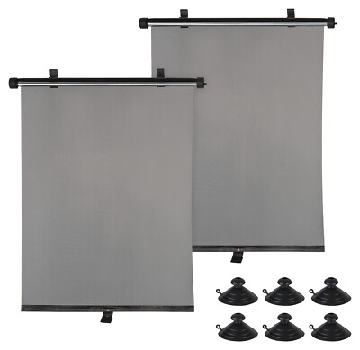 2x Auto Sonnenschutz Seitenscheibe Rollo Sonnenrollo 54 cm Sonnenschutzrollo