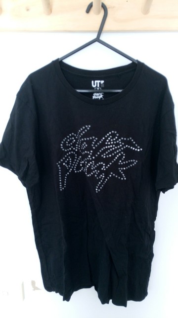 Daft Punk Rhinestone Print Mens Tshirt Medium Uniqlo Ut Ebay