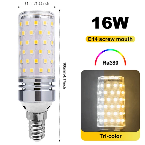 LED Corn Bulb E27 E14 B22 E12 B15 E17 12/16W 2835 60/80SMD Globe Lamp Spot Light - Picture 43 of 63