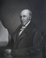 Stephen Girard banquero filántropo - impresión antigua de 1898