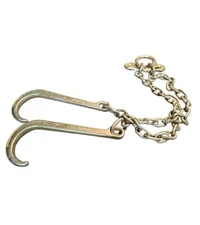 J Hook Chain Link RJT End Axle Wrecker WLL5400LBS Chain 5/16" Heavy Duty Gold