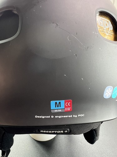 POC Receptor + Plus Freestyle Snow Helmet Hydrogen Black Adult Medium 55-56 cm - Picture 5 of 11