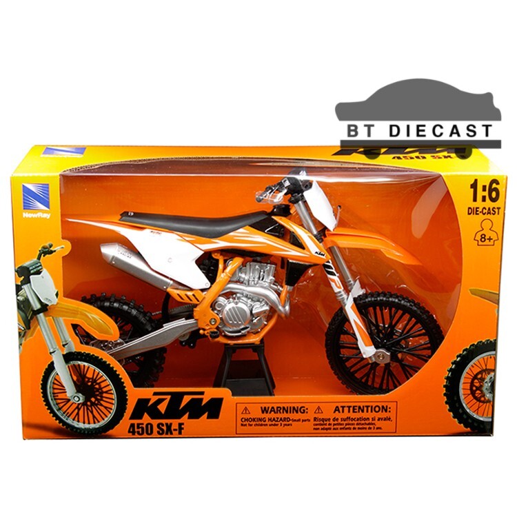 NEW RAY KTM 450 SX-F DIRT BIKE MOTORCYCLE 1/6 ORANGE 49613 | eBay