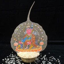 Exclusive Master's Work on Bodhi Leaf Padmasambhava, Guru Rinpoche Thanka