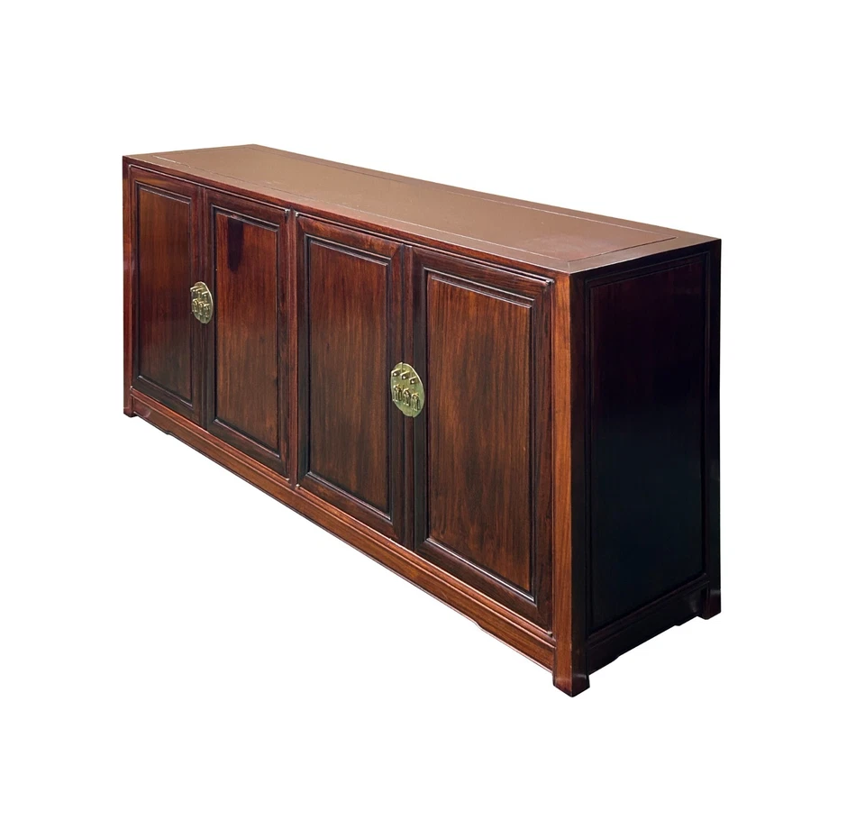 Armario consola aparador MoonFace Credenza oriental marrón palisandro ws4666 Foto 4 de 4