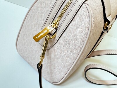 MICHAEL KORS TRAVEL MEDIUM DUFFLE SHOULDER CROSSBODY BAG MK LIGHT