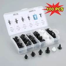 100x For Honda car Bumper Fender Hood Moulding Side Garnish Grille Retainer Clip
