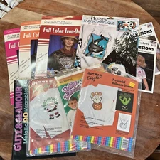 Lot of 7 VTG Iron-On Transfer Pattern