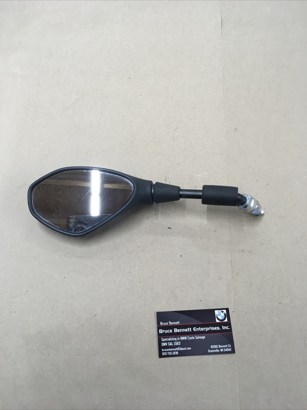 2014 BMW G650 Sertao Left Mirror (51167723405) Scratch In Glass 