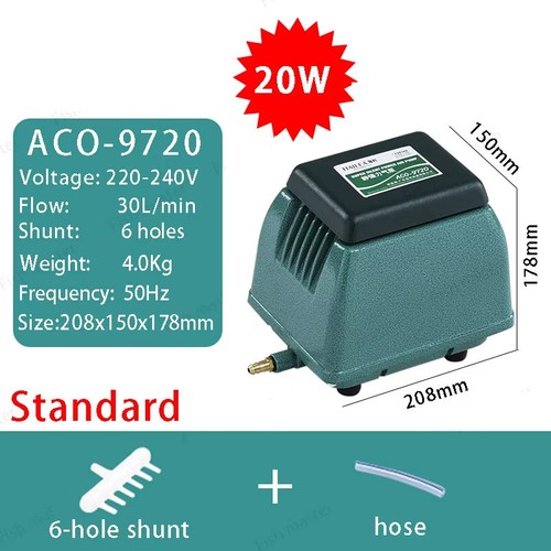 Hailea ACO-9720 Atmospheric Mute Strong Oxygen Pump Aeration Pump Fish Tank Pump - Picture 4 of 11