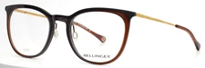 BELLINGER Less 1915 729 Grey Brown Womens Semi Cat Eye Eyeglasses 53-22-140 B:43