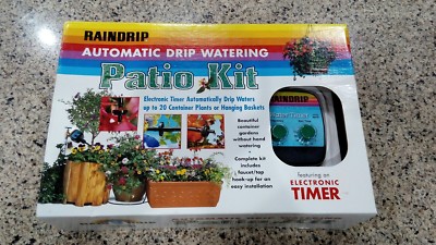 RAINDRIP  AUTOMATIC DRIP WATERING KIT Waters up to 20 container/hanging baskets