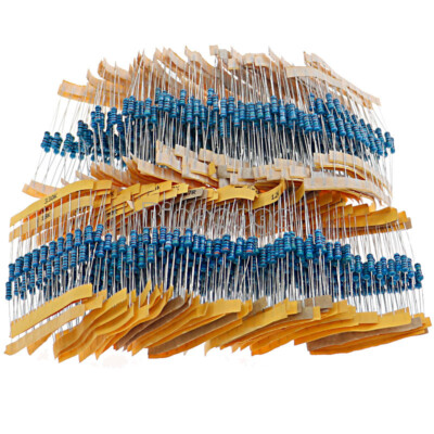 1000PCS 10X 110 Value 1/2W 1% 0.1Ω ~ 10 mΩ Metal Film Resistor Assortment Kit D