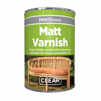 Klar Matt Lack Dose Lack Innen Außen für Oberflächen wie Holz Metall 300ml
