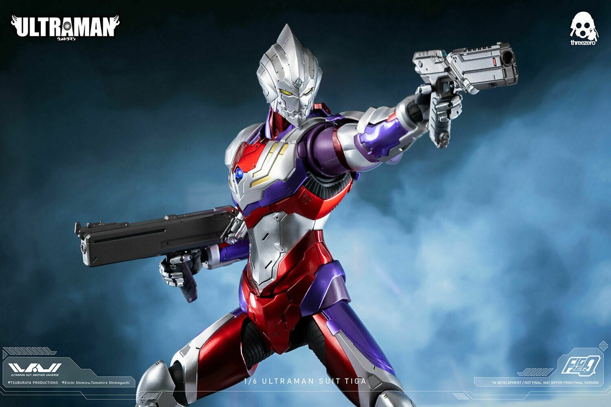 Three Zero FigZero 1/6 Ultraman Suit Tiga Figure MIB In Hand US