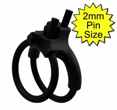 JOANNE'S REVIEWS Double 6mm conductive rubber insulated loops / TENS / estim / electrode / black