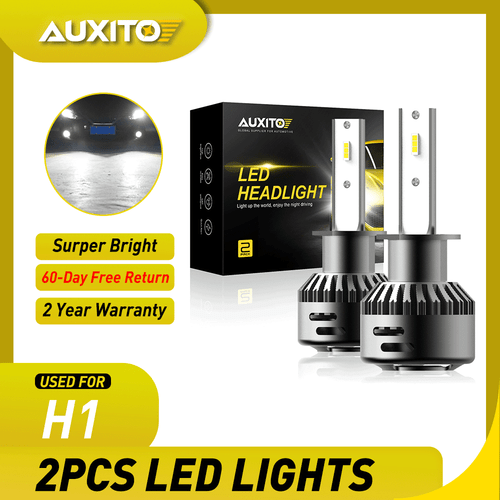 LED Headlight AUXITO H1 Bulb Kit - 6500K Super White, High/Low Beam, 2 Bulbs, CANbus Ready Auxito Led Headlight - Foto 10