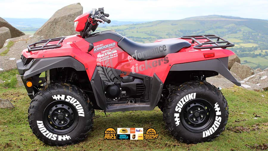 Letras de neumáticos para SUZUKI PERMANENTE calcomanía adhesiva de neumáticos 9-14" SET 1,30" tamaño Foto 2 de 3