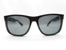 RAY-BAN JUSTIN RB 4165 BLACK HORN RIM WRAP EYEGLASSES FRAMES 54-16-145 118771