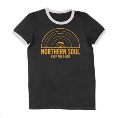 Northern Soul Keep The Faith Record Orange Logo Kontrast Ringer