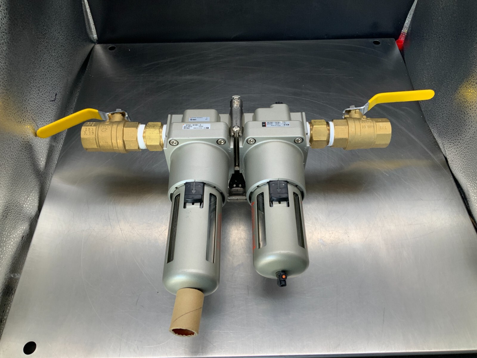 SMC AF50-N1-D-Z Modular Filter with AL50-N10-3Z Lubricator