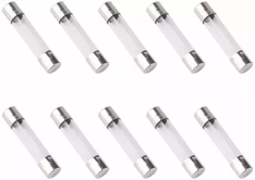 [10x] 15A 250V Fast Blow Fuse Glass Tube Fuse 15 Amp Fuse 6X30mm