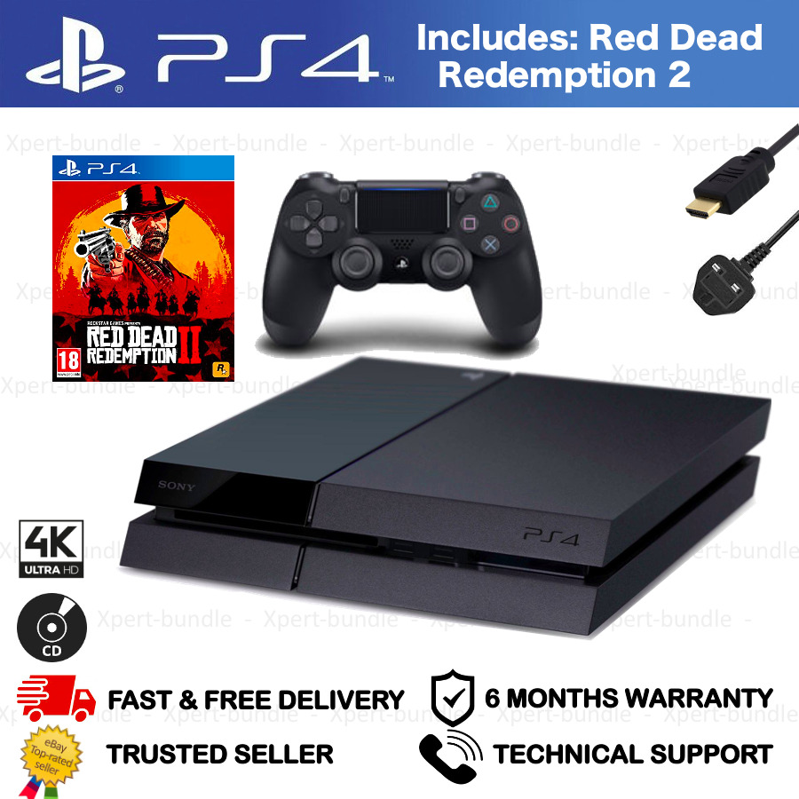 PlayStation 4 Slim 500GB - Negro + Red Dead Redemption II