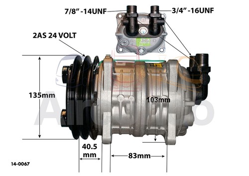TM-15HS AC Compressor 2GR 24V – 435-55015, 45015, 55015, 488-45015 | eBay