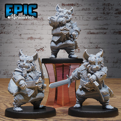 Eastern Cat Folk - 28mm scale Eastern Fighters Tabletop Games Epic Miniatures