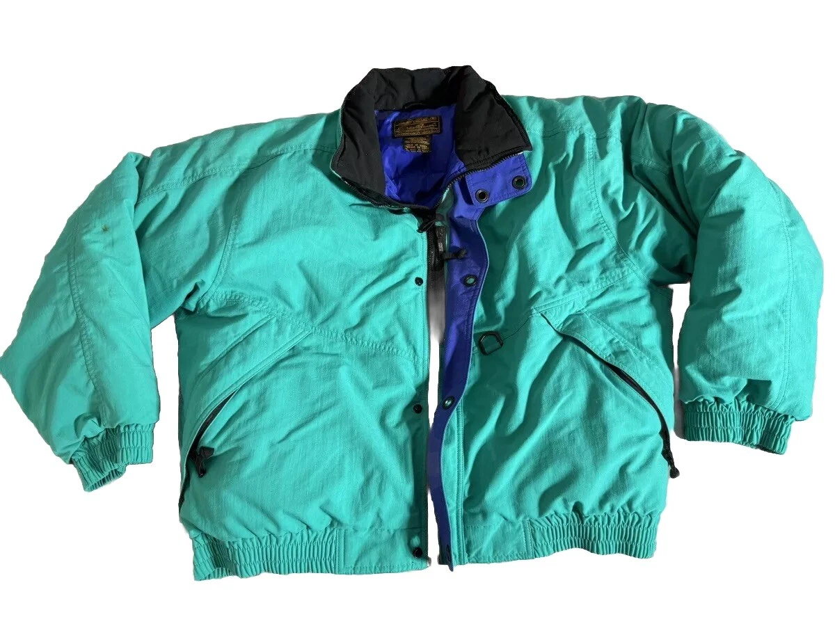 VTG 90’sEddie Bauer Puffer Jacket Goose Down Full Zip Nylon Winter Ski Snow Sz L