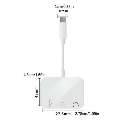 Universal Type-C Sound Card USB-C 3.5mm Audio Interface Earphone Speaker Adapter - Photo 3 sur 12