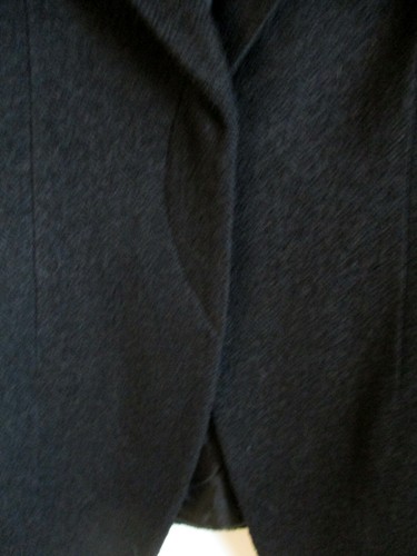 Women Giorgio Armani Black One-Button Jersey Jacket and Belt Accessory Size 12 - Imagen 3 de 11