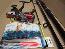 1 SEA FISHING BEACH KIT SET ROD REEL TACKLE TRIPOD   3 PC ROD