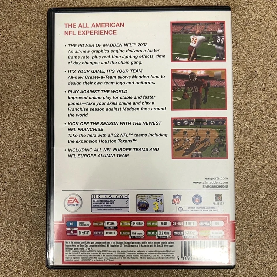EA Sports™ Madden NFL 2002 (95/98/2000/ME - EA Sports™ Classics) [Complete] - Image 3 of 4