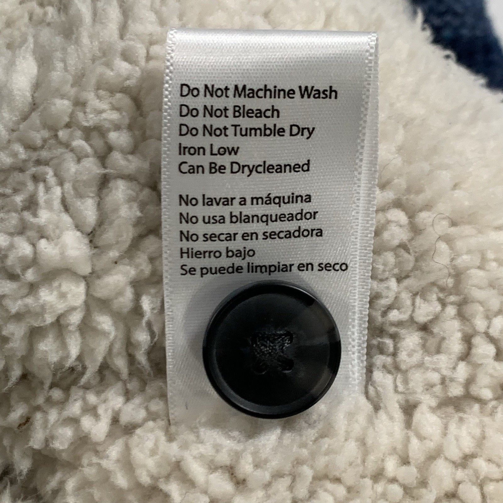 Jachs New York Jacket Shacket Mens Medium Blue Plaid Wool Blend Sherpa Lined