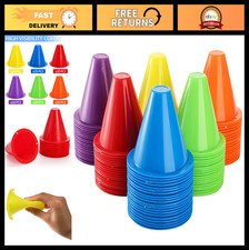 120 Pack Mini Agility Training Cones - 3" Plastic Markers for Kids, Sports Ska