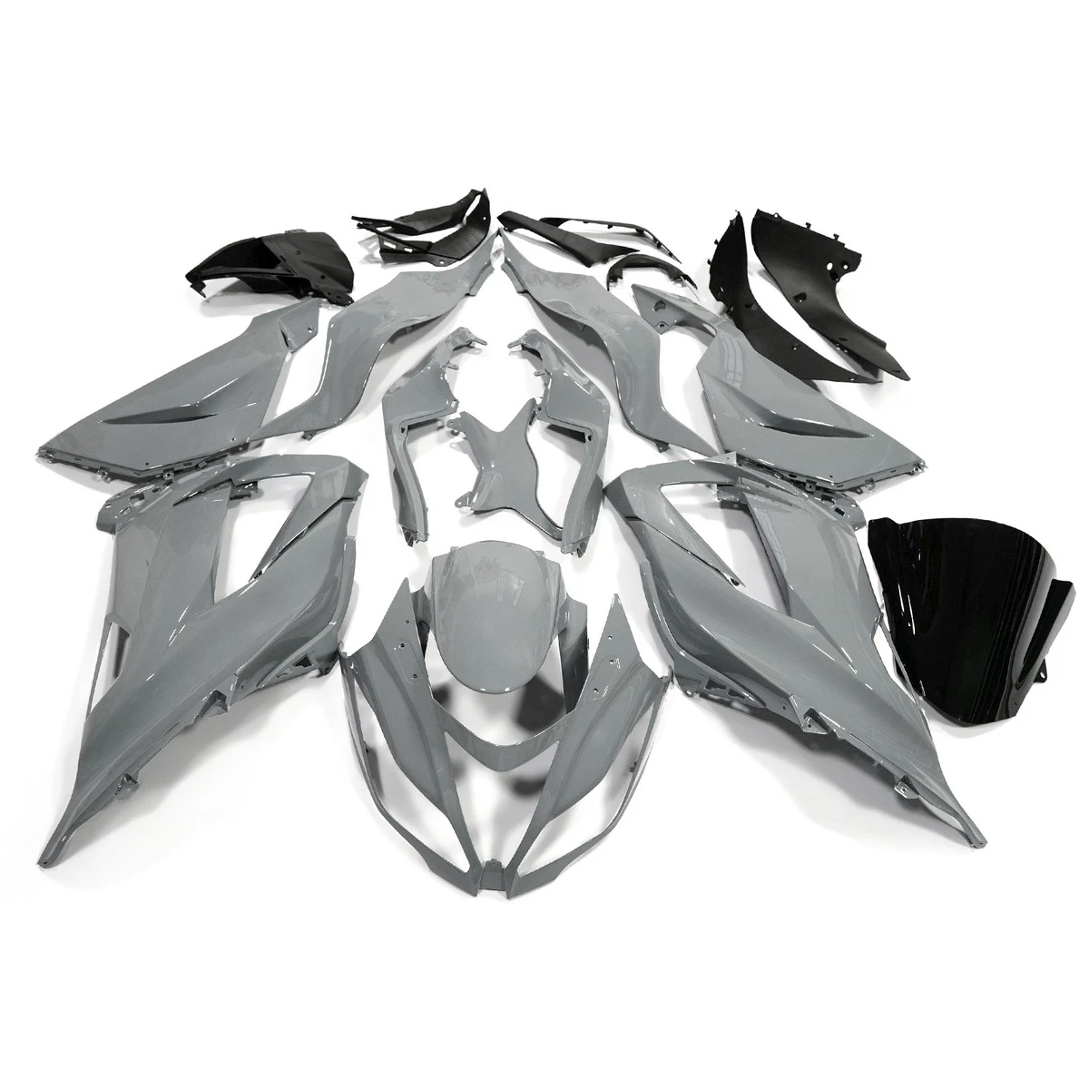 RANDY グレー 穴あき Gray Fairings & Bodywork for Kawasaki Ninja ZX6R for sale | eBay