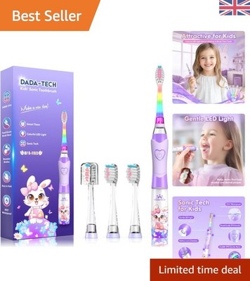 Automatische Kleinkind Zahnbürste mit bunten LED-Leuchten & 2-Minuten-Timer für Kinder